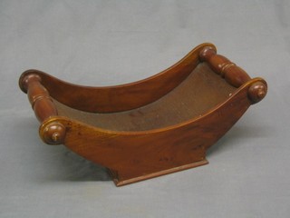A 20th Century Georgian style boat shaped cheese or bread basket, 20"