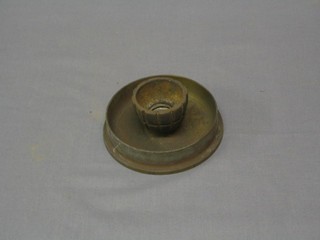 A Trench Art ashtray/match striker formed from the base of a Moles grenade and a 14.5 Howitzer shell case