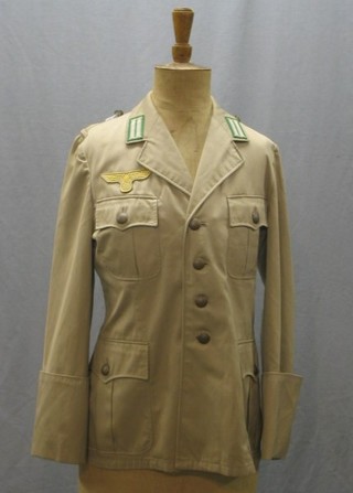 A reproduction Nazi German Arm Desert tunic