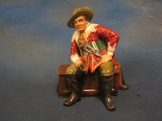 Reg Johnson, a Studio Pottery figure of a "Cavalier" 10"