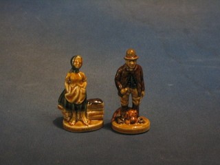2 Wade Irish figures of Paddy Reilly and Molly Malone