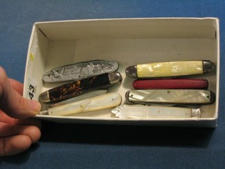 7 various pocket knives