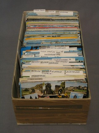 A large collection of modern postcards, mainly of Germany