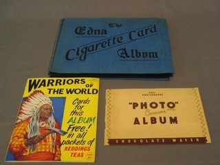 2  albums of picture cards contained in 2 Eden albums, an album of Redding's Teas Warriors of the World and an album of Real Photos