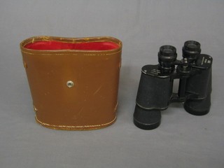 A pair of Regent binoculars 10 x 50, cased