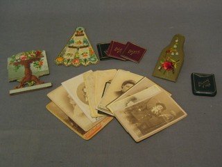 3 miniature diaries -  1893, 1895 and 1896 together with various early black and white photographs etc