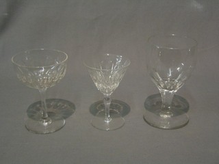 A small collection of antique and later glassware
