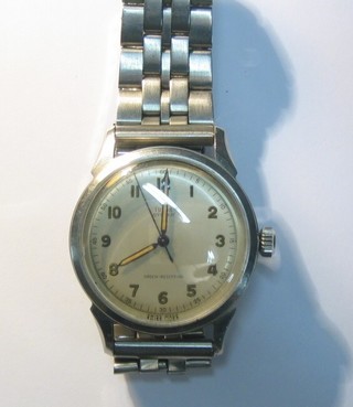 A gentleman's Tudor Oyster wristwatch contained in a stainless steel case and with integral metal bracelet, ref 465733