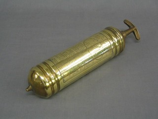 A Pyrene brass cased car fire extinguisher
