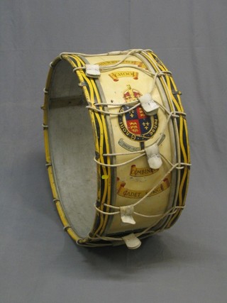 A Sherborne School combined Cadet Force base drum 31" (no skins)