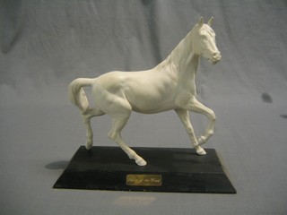 A Beswick figure of a horse Spirit of the Wind, 10" raised on a wooden base