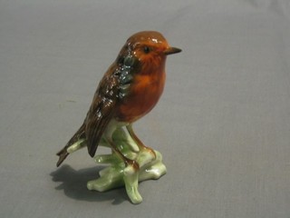 A Goebal figure of a seated Robin, base marked 1968 5" (beak chipped)