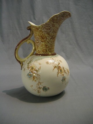 A Doulton Burslem Rutland pattern jug, base impressed Ivory, 13"