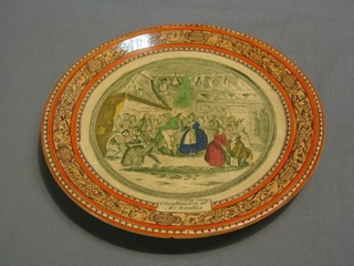 An  Adams Pickwick Paper's plate decorated Christmas Day at Mr Wardlers 