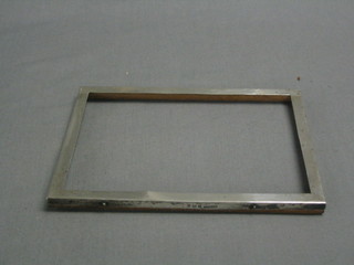 A silver easel photograph frame mount, Birmingham 1944 7" x 5" (no back)
