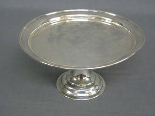 Art Deco silver plated twin handled tray 12"