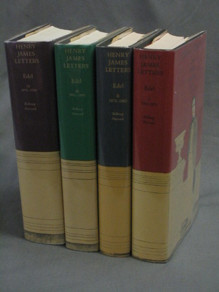 Leon Edel, volumes one to four "The Henry James Letters 1843-1875", all first editions 1974, 1975, 1980 and 1984, published by the Belknap Press of Harvard University