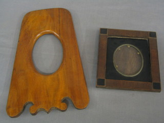 A photograph frame made from sections of a WWI propeller, 2 other photograph frames, the Official Programme of the 1934 Aldershot Tattoo together with The Coronation model guide book