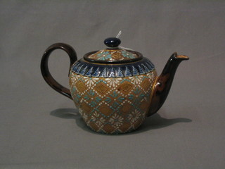 A Doulton  Sadler teapot, base marked Doulton Sadler patent ge, (spout r)