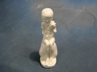 A Spode blanc de chine porcelain figure, Rebecca, 8"