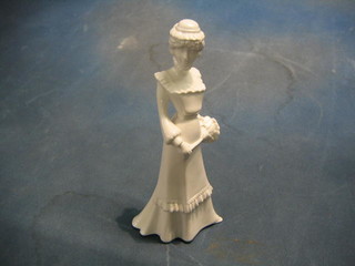 A Sode blanc de chine porcelain figure, Rose by Pauline Shone,