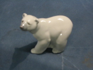 A Lladro figure of a walking polar bear, base impressed E12, 4"