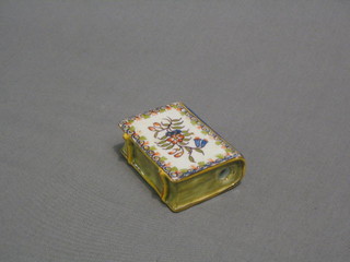 A faience vessel in the form of a book 3"