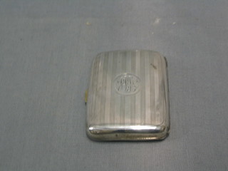 An engraved silver cigarette case, Chester 1911