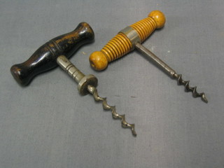 2 19th/20th Century steel corkscrews