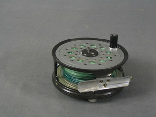 A Farlow aluminium fly reel, the reverse marked Python 4W Farlow 4"