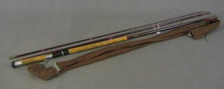 A Greys of Alnwick 3 section carbon fibre fishing rod