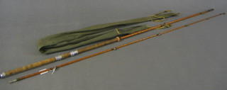 A Hardy twin section split cane rod - The Loi Spinning