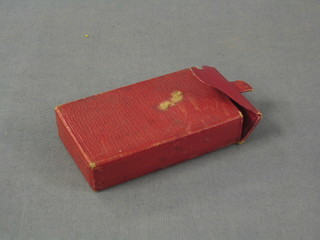 A miniature book of Virgils Republic 1821, leather bound