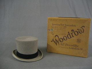 A gentleman's grey top hat by Scott & Co.
