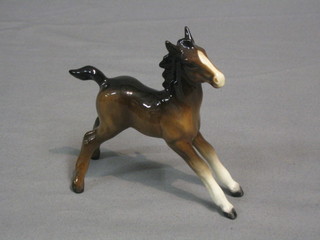 A Beswick figure of a foal, large, model no. 936, (first version brown) 5"