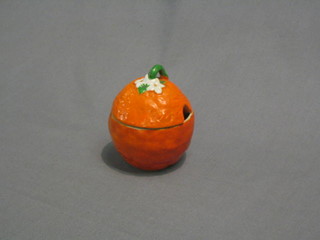 A Carltonware preserve jar in the form of an orange 3"