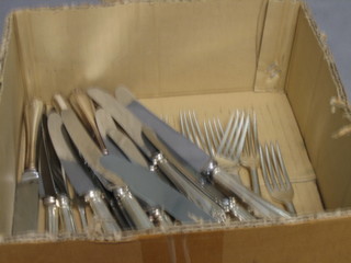 Various silver plated flatware