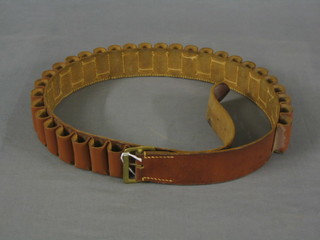 A good leather and brass cartridge belt