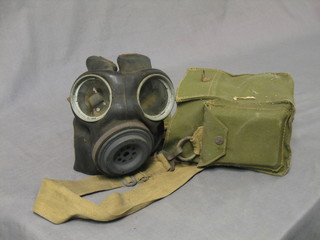 A respirator complete with carrying case