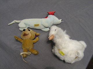 A Merrythorpe figure of a Dachshund 10",  do. figure of a mouse 9" and a modern Merrythorpe figure of a teddybear