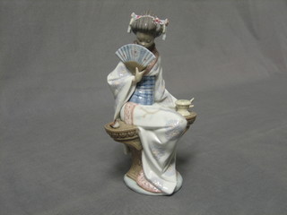 A Lladro figure of Japonesa Serenidad, base impressed  5.327, (f) 9"