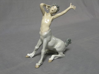 A Lladro figure of a standing Centor, base marked 1235 8"