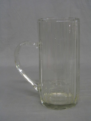 A large Continental glass beer glass 12"