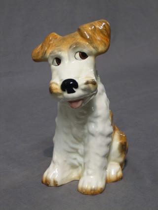 A Sylvac figure of a seated dog 8 1/2"