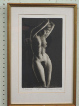 Frances Kelly, artist proof "Standing Naked Lady" 13" x 8"