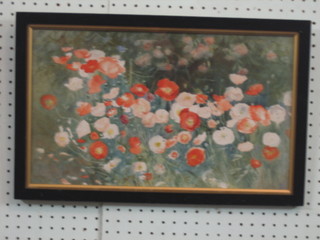 Watercolour, impressionist still life study "Poppies" 11" x 17"