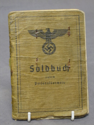 A Nazi German soldiers pay book