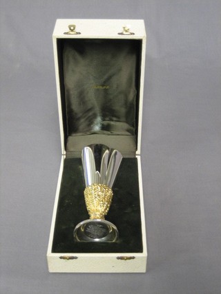 A silver and silver gilt goblet to commemorate the 9th Century of Chichester Cathedral, 7 ozs
