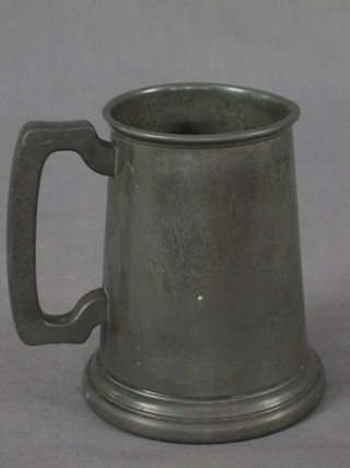 A glass bottomed pewter tankard marked Hoover Ltd Football Contest 1938