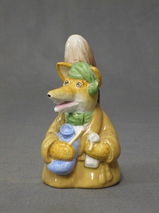 A Coalport figure of "Basil Brush at Bed Time", base marked 1977 5"
